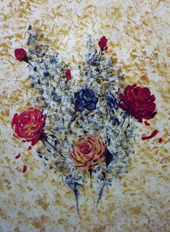 My roses Painting by Anna maria Carnovale - Pixels