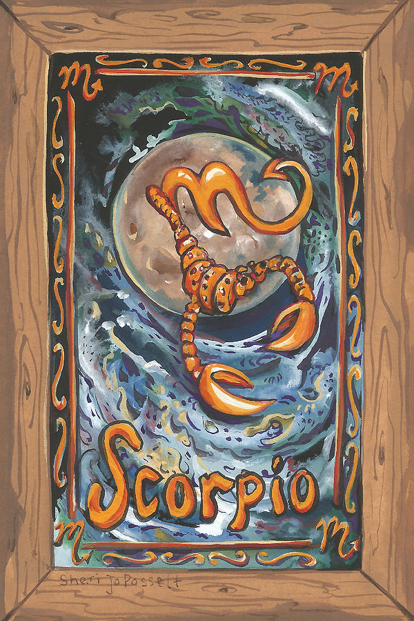 My Scorpio Painting by Sheri Jo Posselt