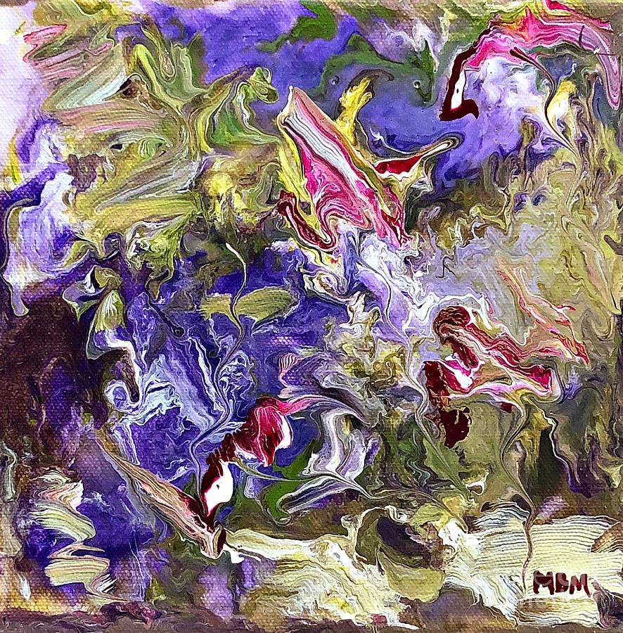 Abstract Painting - My Secret Garden by Mary Mirabal
