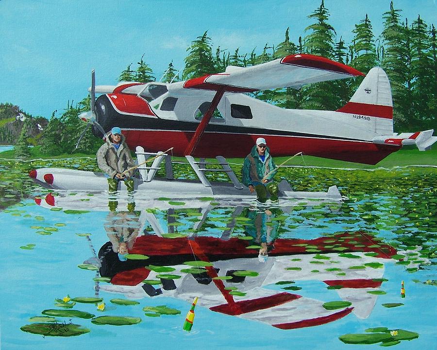 Fishing Painting - My Secret Spot by Gene Ritchhart