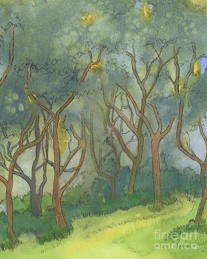 Tree Painting - Lost in the maze by Maria Hunt