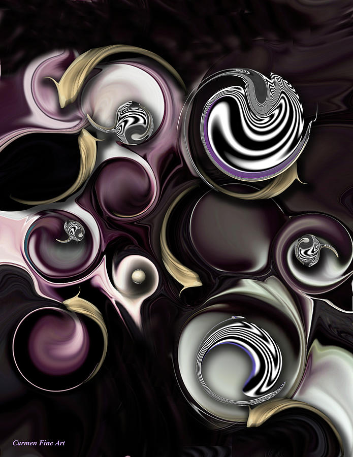 Abstract Digital Art - My Sensitive Morphysm by Carmen Fine Art