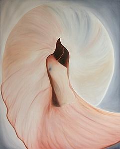 Shell Painting - My Softer Side by Marian Gliese Shell Painting - My Softer Side by Marian Gliese