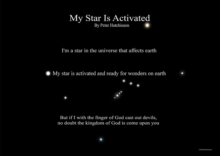 My Star Is Activated by Peter Hutchinson My Star Is Activated by Peter Hutchinson