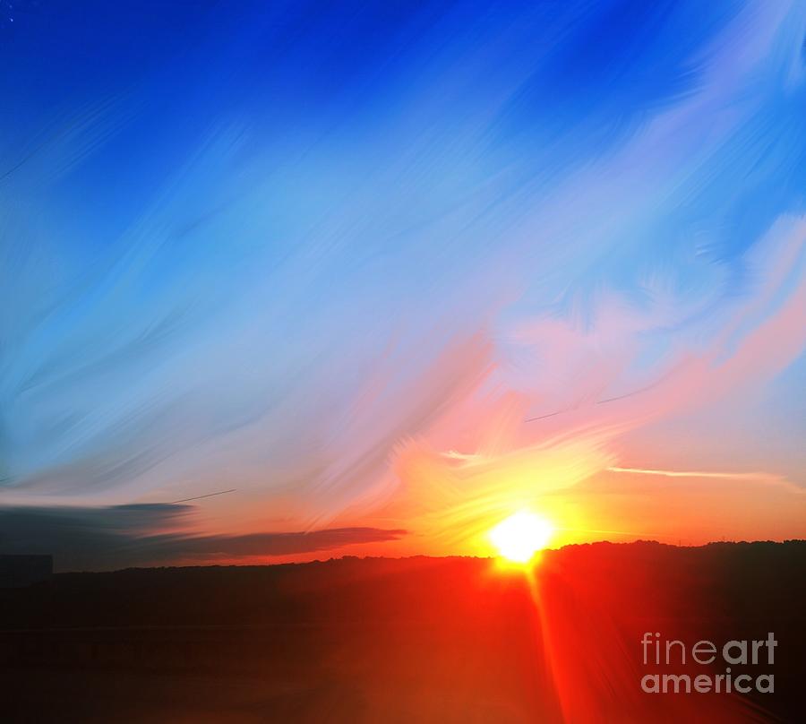 My Sunset  Digital Art by Gayle Price Thomas