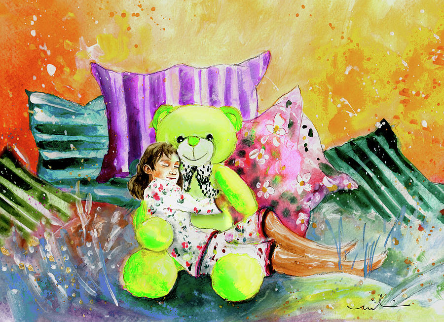 My Teddy And Me 02 Painting by Miki De Goodaboom