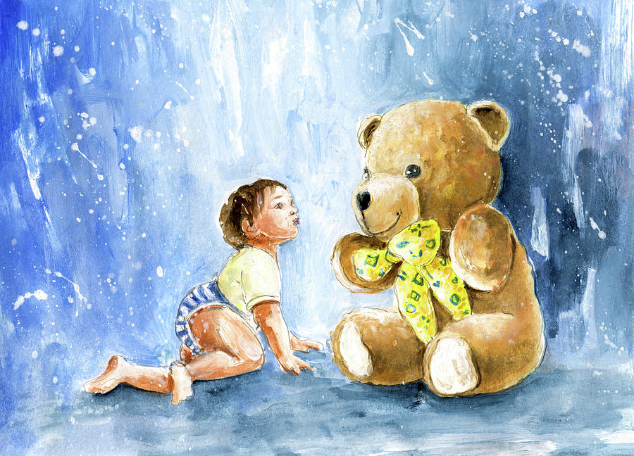 My Teddy And Me 03 Painting by Miki De Goodaboom