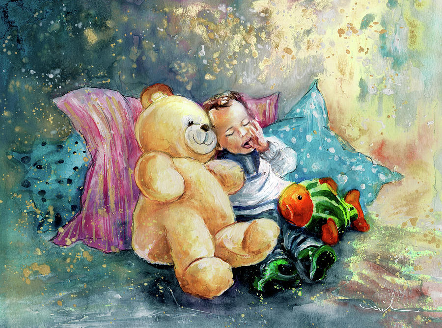 My Teddy And Me 05 Painting by Miki De Goodaboom