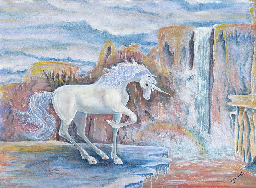 My Unicorn Painting by Sheri Jo Posselt