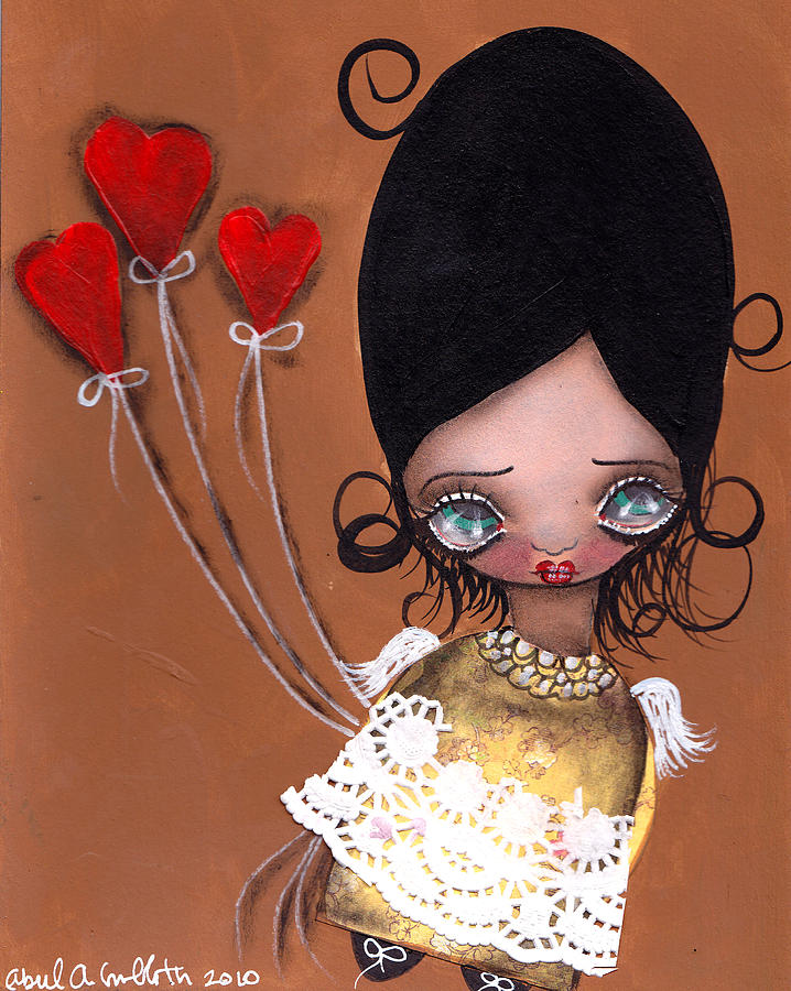 My Valentine Painting by Abril Andrade