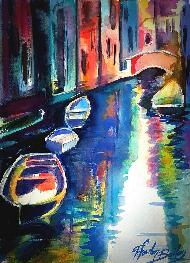 Venice Painting - My Venetian Memory by Therese Fowler-Bailey Venice Painting - My Venetian Memory by Therese Fowler-Bailey