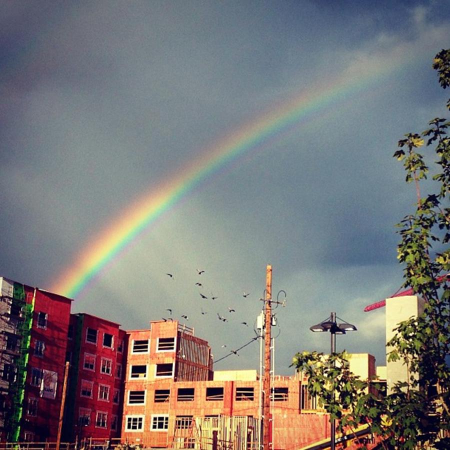 Rainbow Photograph - My View Right Now :-) #rainbow #slc by Amber Harlow