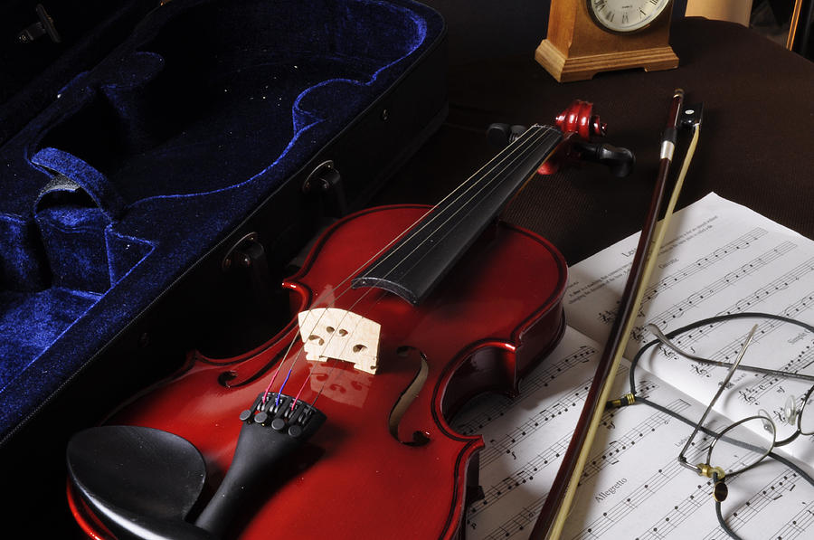 Musical Instrument Photograph - My Violin by Claudio Gauthier