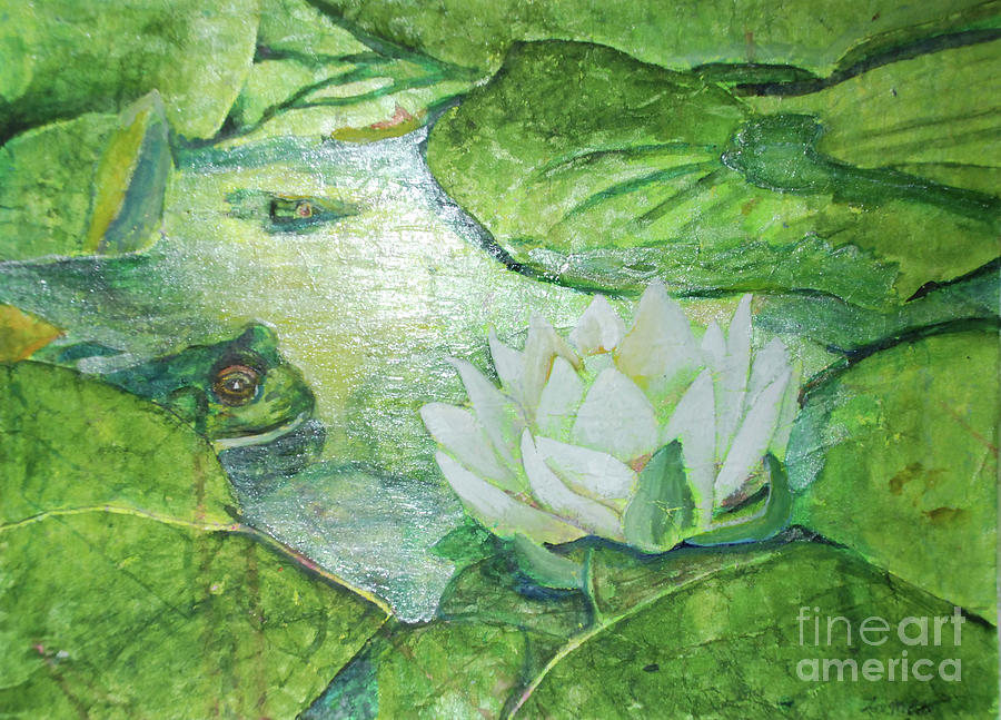 My Water Lilly Painting by Lori Moon