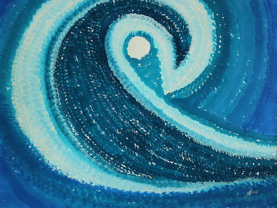 My Wave original painting Painting by Sol Luckman