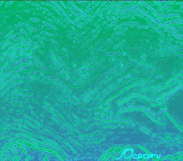Ocean Painting - My Waves In Shuffles by Ocean