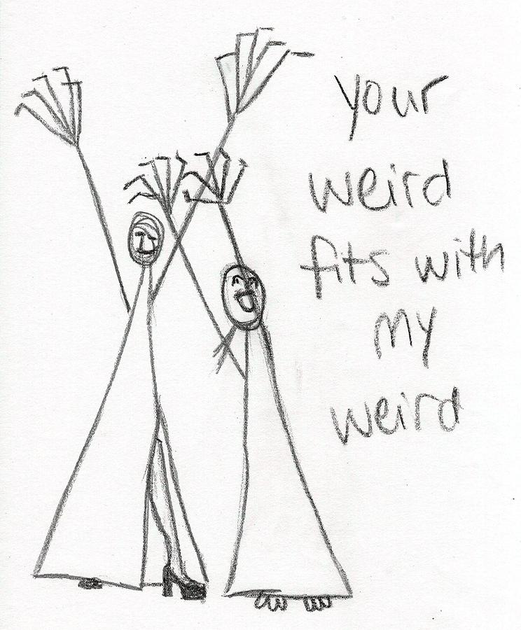 Quirky Drawing - My Weird 1 by Emily Page