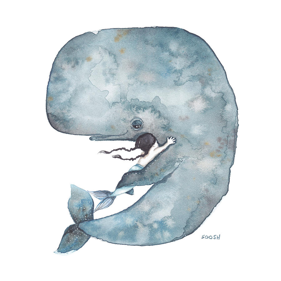Illustration Painting - My Whale by Soosh 