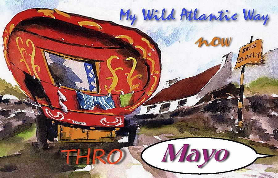 My Wild Atlantic Way, Co. MAYO Painting by Val Byrne