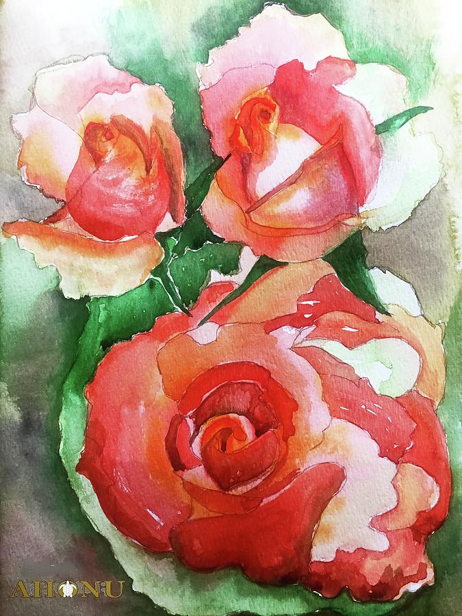 My Wild Irish Rose Painting by AHONU Aingeal Rose