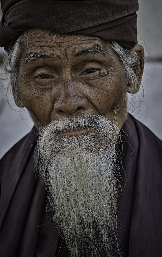 Myanmar Holy Man Photograph by David Longstreath