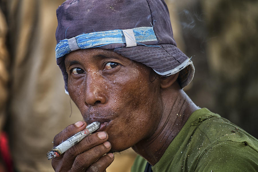 Myanmar Smoker Photograph by David Longstreath