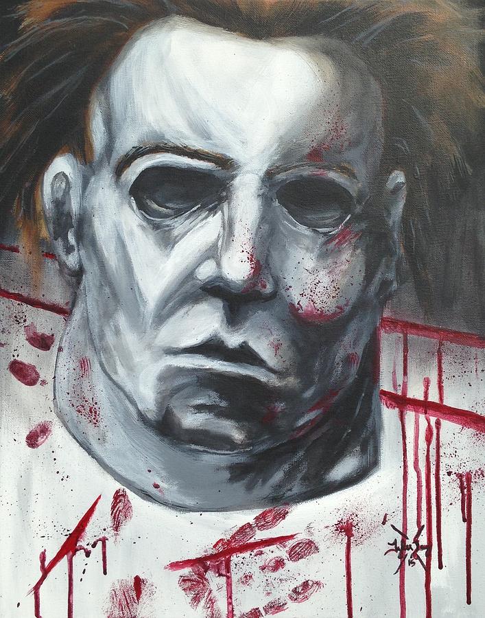 Myers halloween Painting by Tyler Haddox