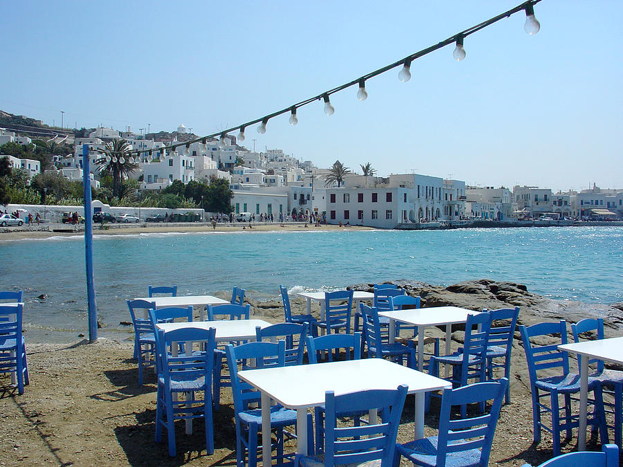Mykonos Blue and White Photograph by Julie Palencia