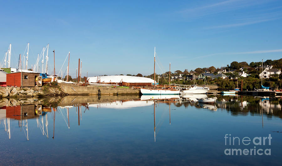 Mylor Boat Yard Panorama Photograph by Terri Waters