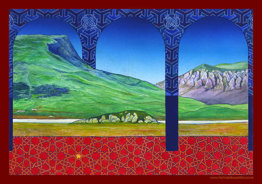 Snowdonia Painting - Mynydd Drws-y-coed and Llyn-y-Gader by Nicholas Breeze Wood Snowdonia Painting - Mynydd Drws-y-coed and Llyn-y-Gader by Nicholas Breeze Wood
