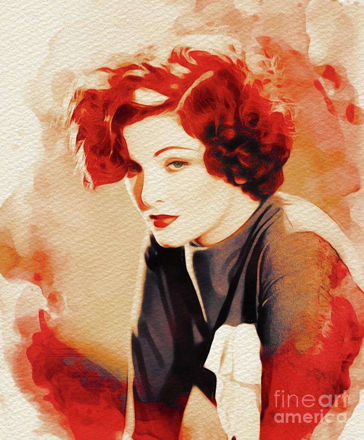 Myrna Loy, Hollywood Legend Painting by Esoterica Art Agency