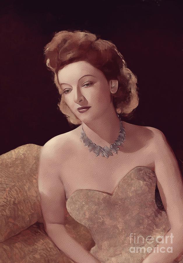 Myrna Loy, Hollywood Legend Painting