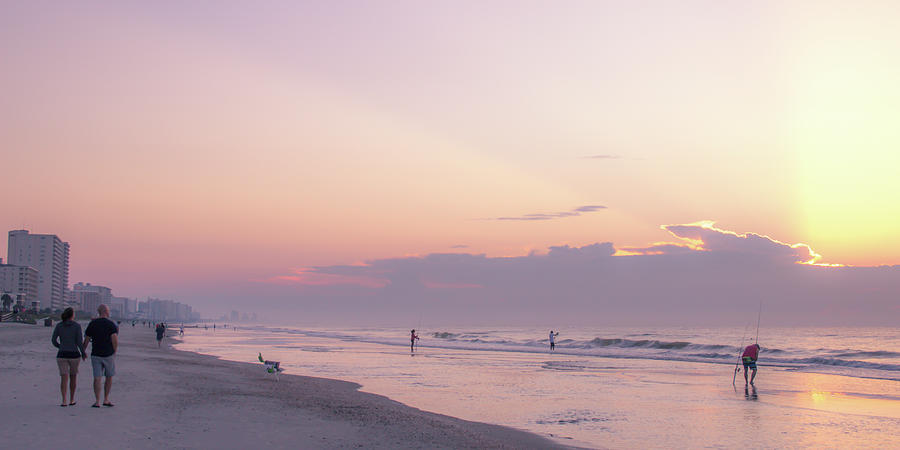 Myrtle beach sunrise Photograph by Darrell Foster
