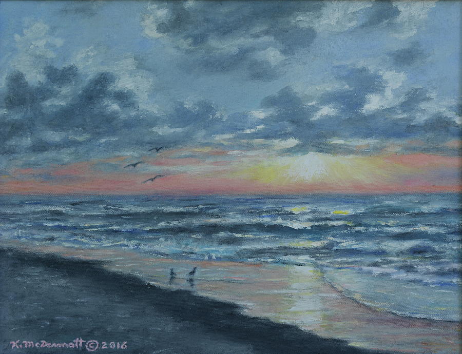 Beach Painting - Myrtle Beach Sunrise by Kathleen McDermott