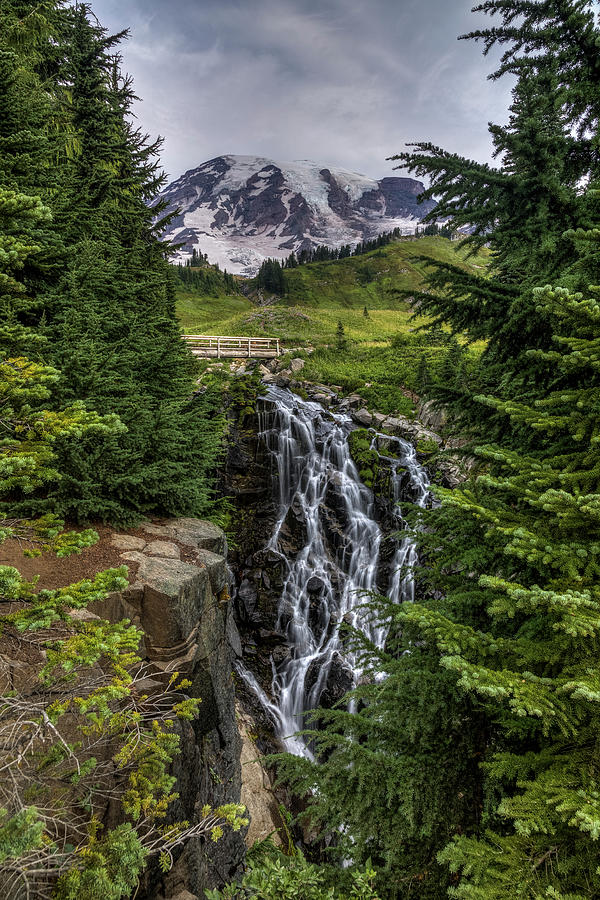 Mount Rainier National Park Photograph - Myrtle Falls by Mark Kiver