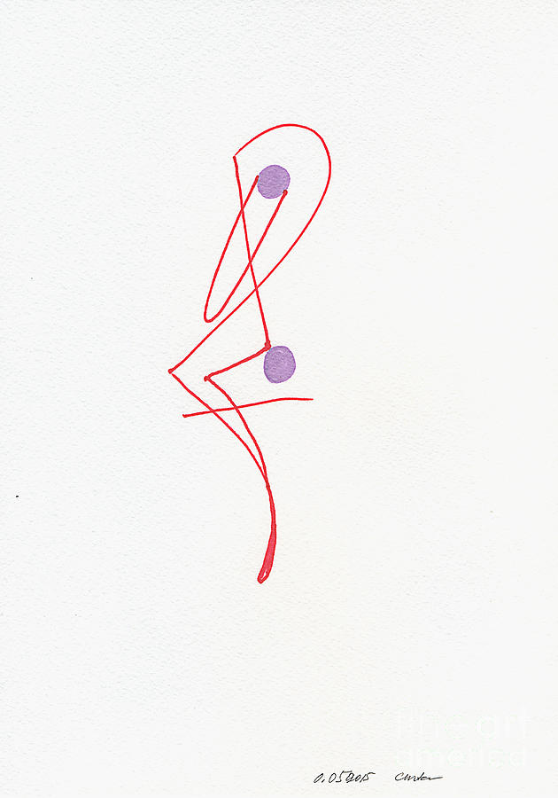 Abstact Drawing - My-Selfie. Dance Of Lines. May, 2015. by Tasha Chernyavskaya