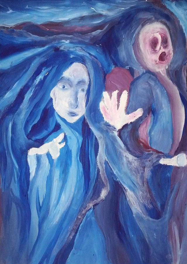 Halloween Painting - Mysteria by Sarah Ellis
