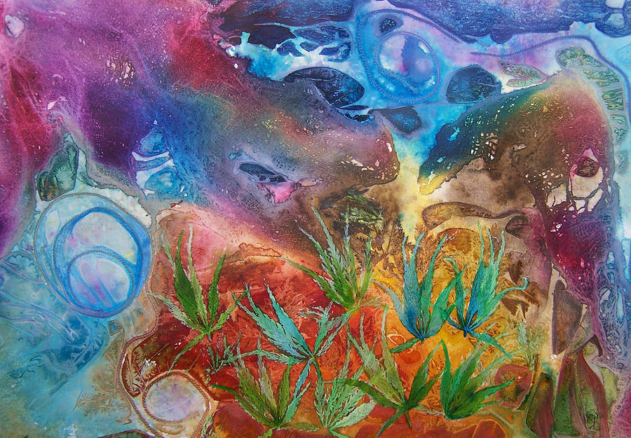 Mixed Media Painting - Mysteries of the Ocean by Vijay Sharon Govender