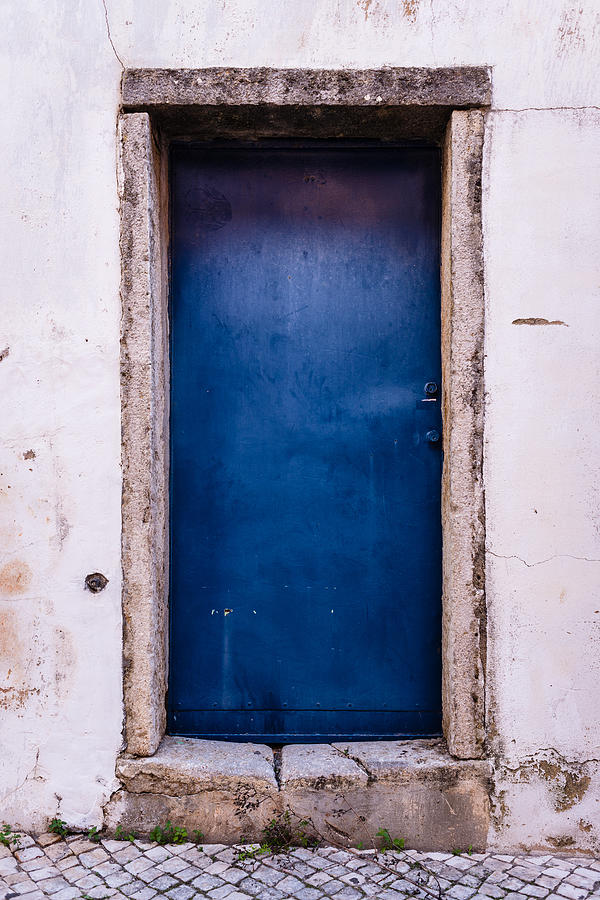 Architecture Photograph - Mysterious Blue Door by Marco Oliveira