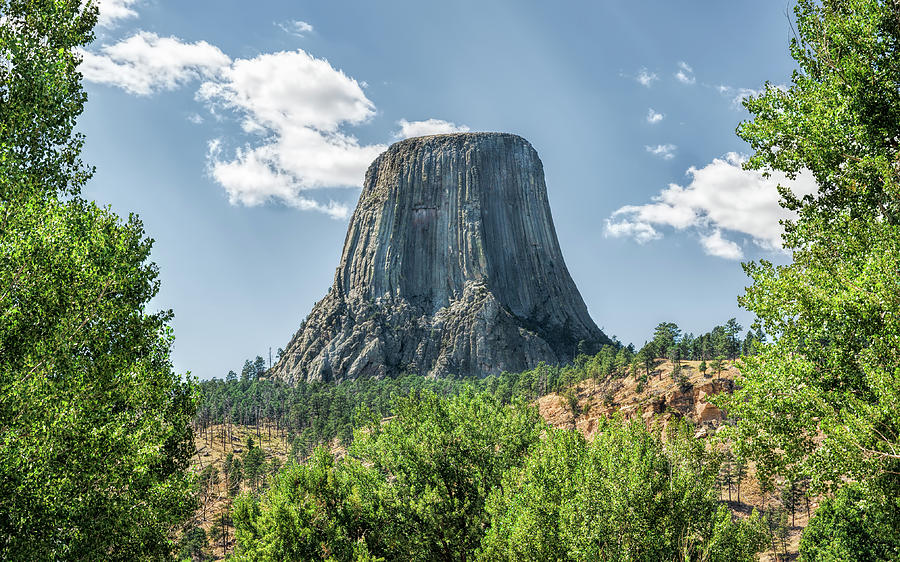 Mysterious Devils Tower Photograph by John M Bailey