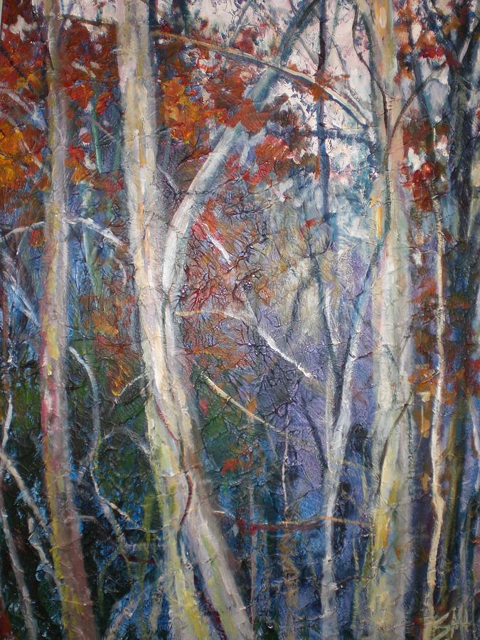 Mysterious Forest Painting by Sheila Holland - Fine Art America