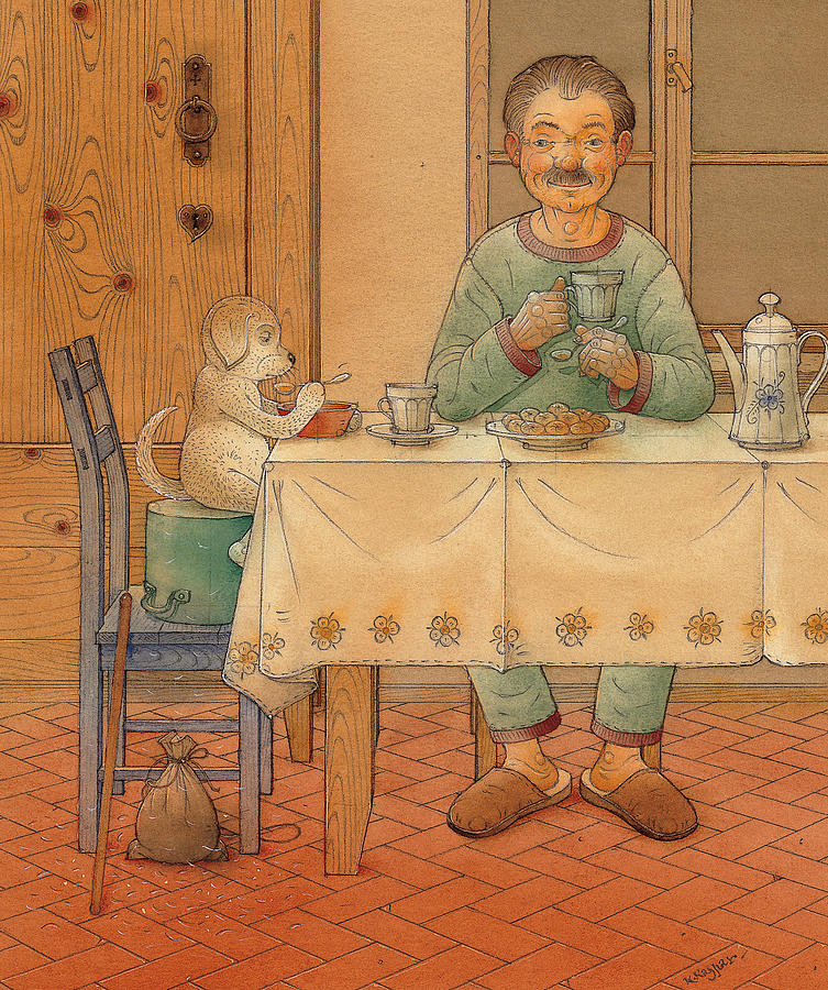 Animal Painting - Mysterious Guest by Kestutis Kasparavicius