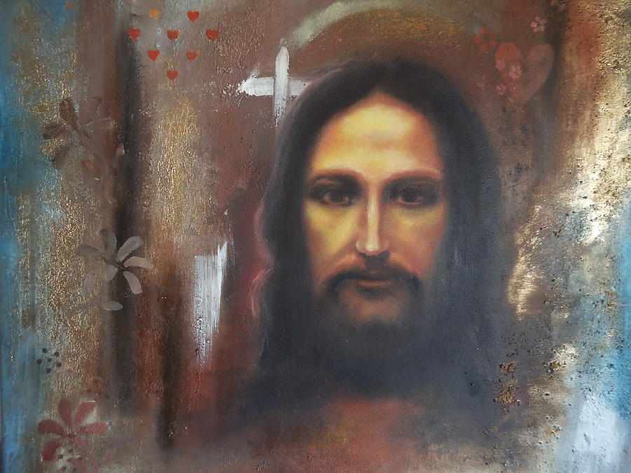 Mysterious Jesus Painting by Alexandra Bilbija