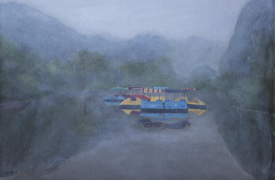 Mysterious lake Painting by Masami Iida