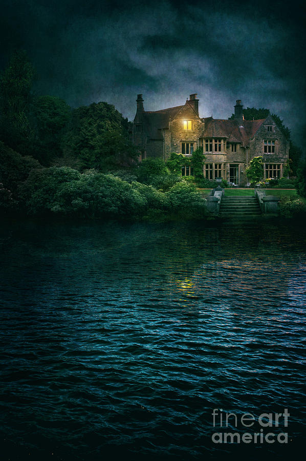 Mysterious Mansion At Night  Photograph by Lee Avison