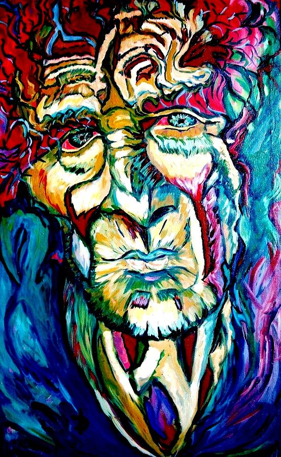 Portrait Painting - Mysterious Old Man by Daniela Isache