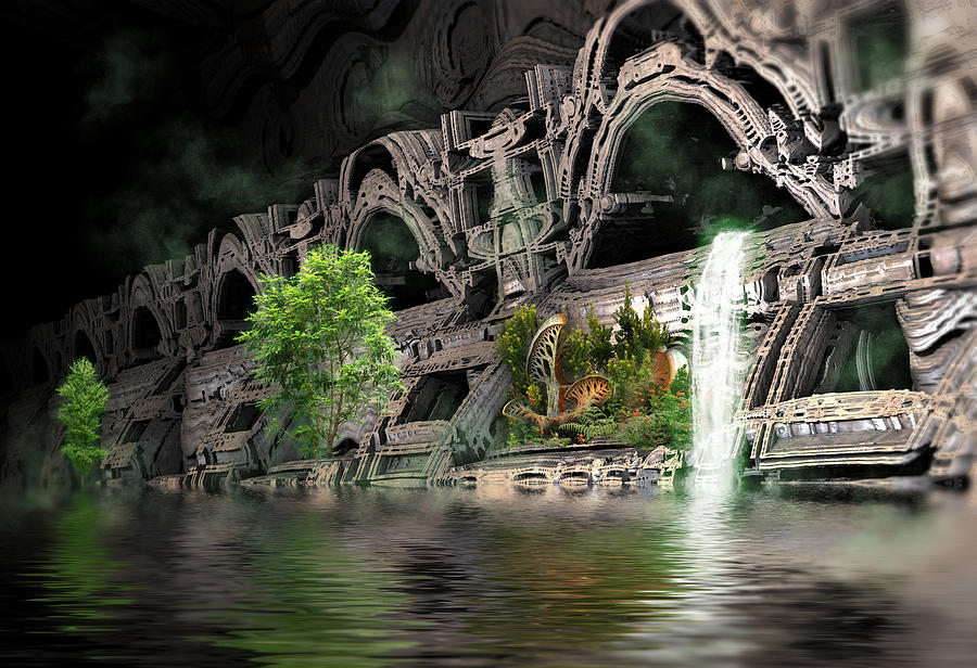 Mysterious Place Digital Art by Hal Tenny