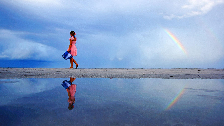 Mysterious Rainbow Girl Photograph by Lawrence S Richardson Jr