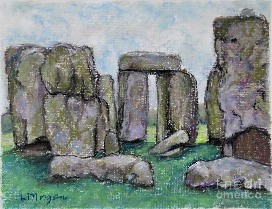 Mysterious Stonehenge Painting by Laurie Morgan