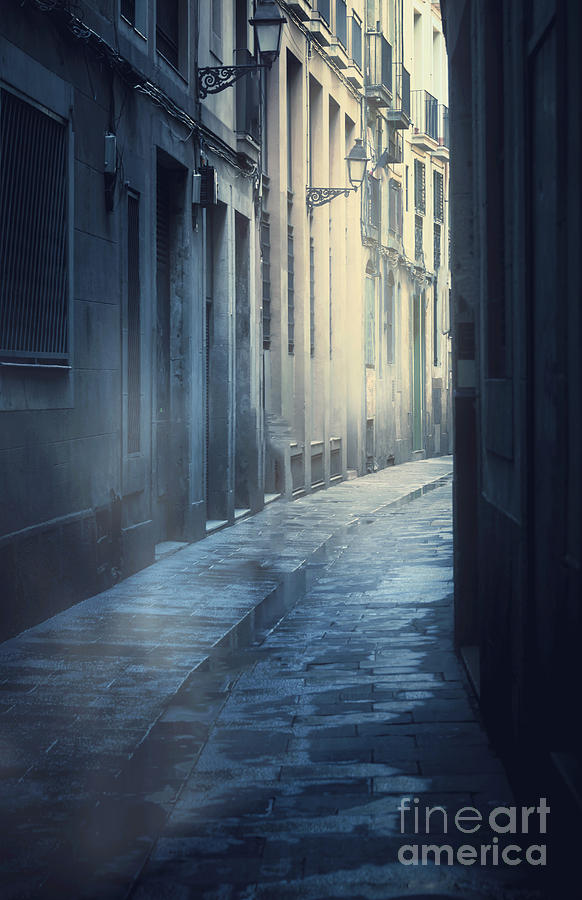 Architecture Photograph - Mysterious Street by Svetlana Sewell